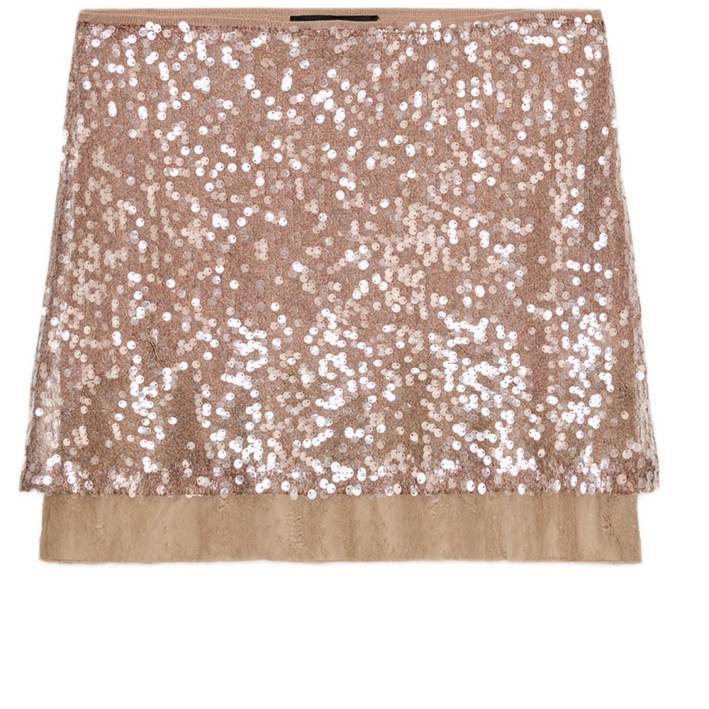 Zara Sequin Mini Skirt